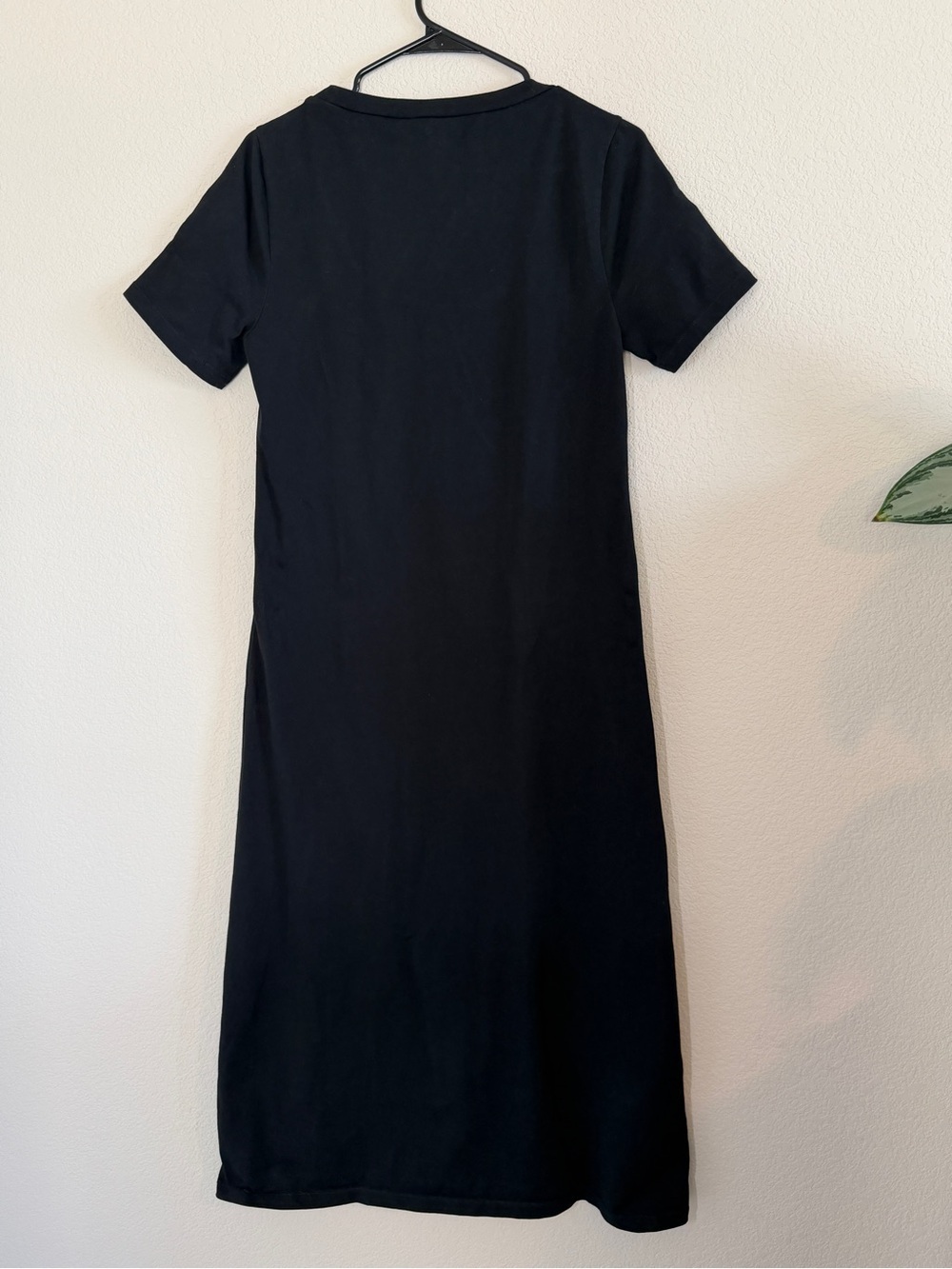 J. Crew Black Scoop Neck Short Sleeve Maxi Dress - Picture 3 of 4